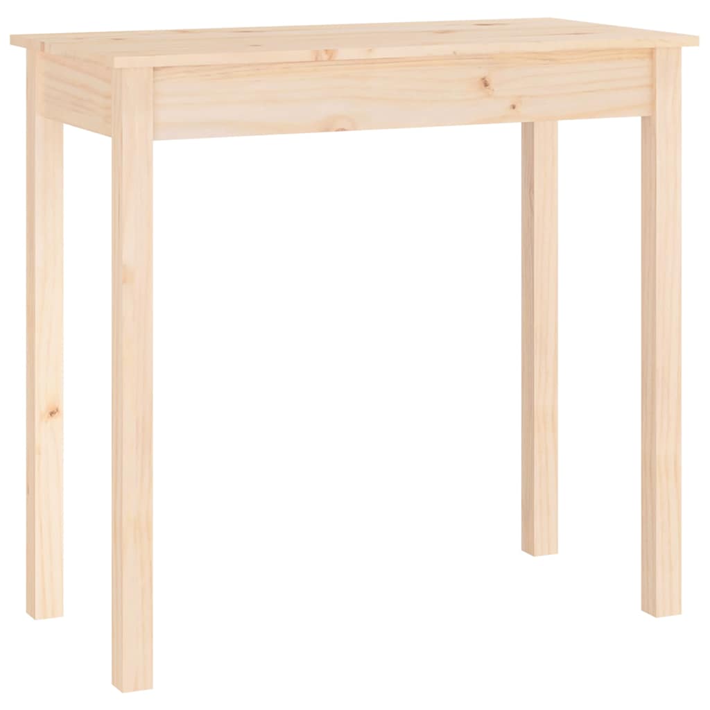 Console Table 80x40x75 cm Solid Wood Pine Natural 80 cm