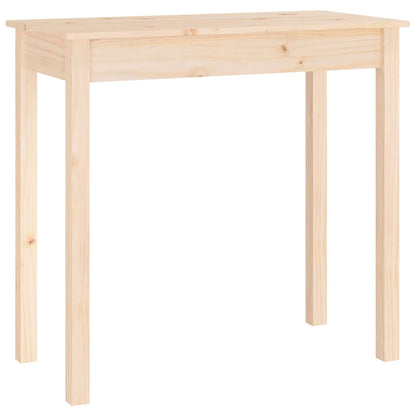 Console Table 80x40x75 cm Solid Wood Pine Natural 80 cm
