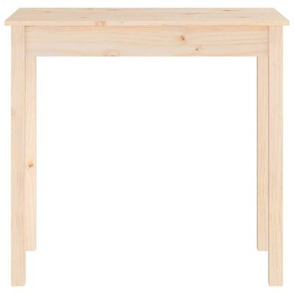 Console Table 80x40x75 cm Solid Wood Pine Natural 80 cm
