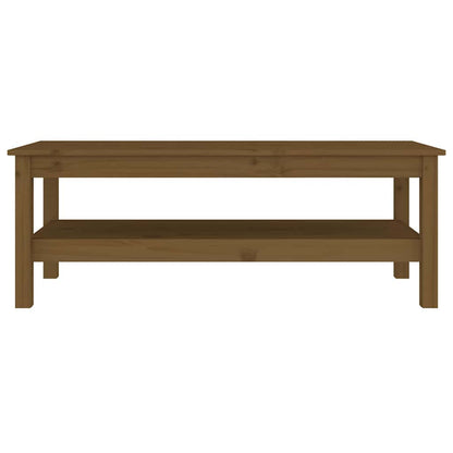Coffee Table Solid Wood Pine Honey brown 110 cm 50 cm