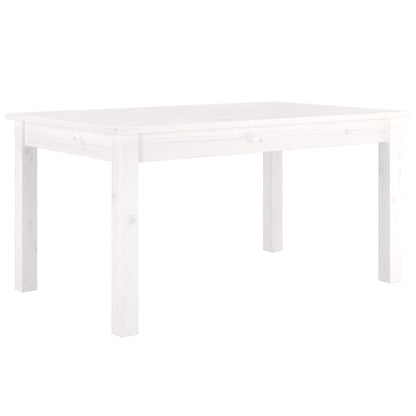 Coffee Table Solid Wood Pine Height 40 cm White 80 cm 50 cm