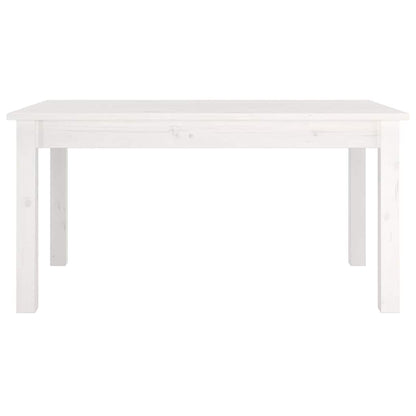 Coffee Table Solid Wood Pine Height 40 cm White 80 cm 50 cm