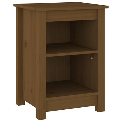 Bedside Cabinets 40x35x55 cm Solid Wood Pine Honey brown 2