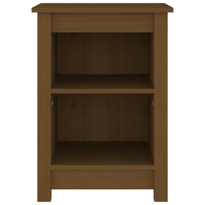 Bedside Cabinets 40x35x55 cm Solid Wood Pine Honey brown 2