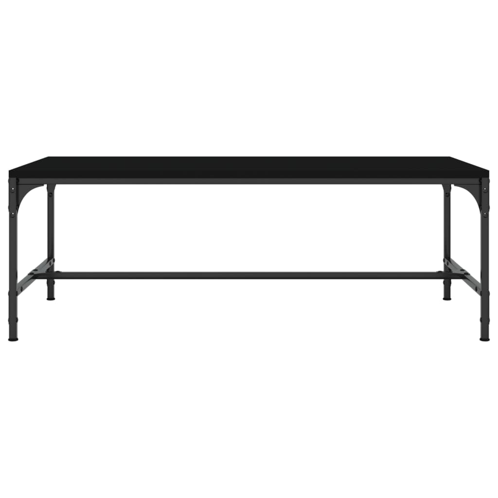 Coffee Table Engineered Wood Depth 50 cm Height 35 cm Black