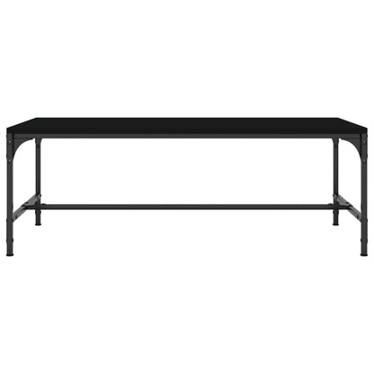 Coffee Table Engineered Wood Depth 50 cm Height 35 cm Black