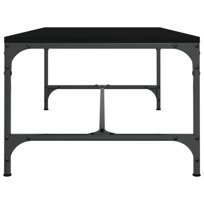 Coffee Table Engineered Wood Depth 50 cm Height 35 cm Black