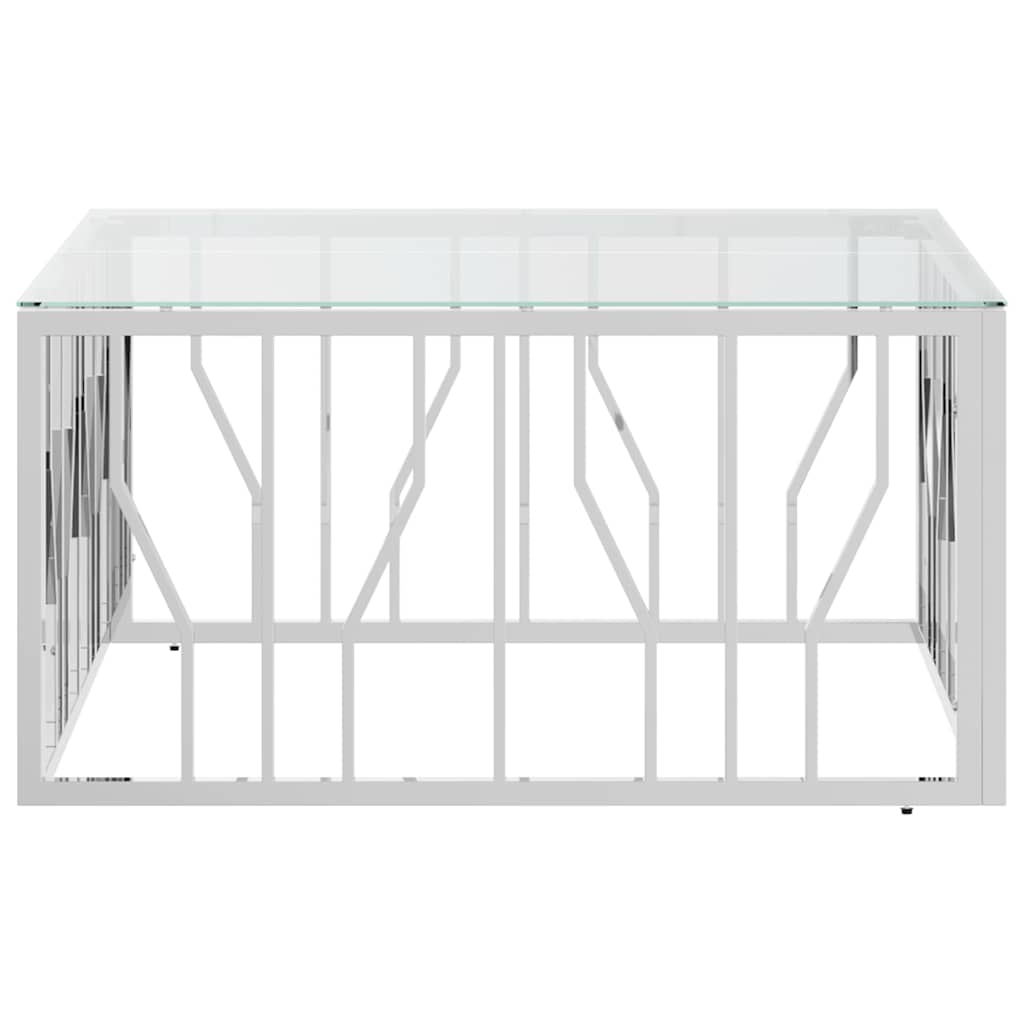 Coffee Table 80x80x40 cm Stainless Steel Silver
