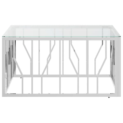 Coffee Table 80x80x40 cm Stainless Steel Silver