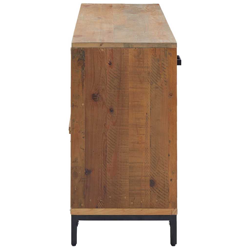 vidaXL Sideboard Brown 110x35x70 cm Solid Pinewood 5