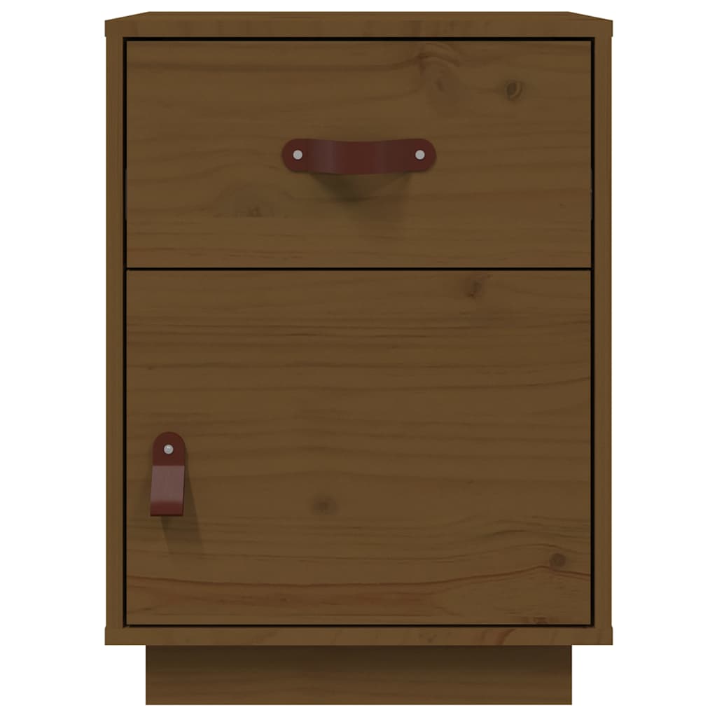 Bedside Cabinet 40x34x55 cm Solid Wood Pine Honey brown 1