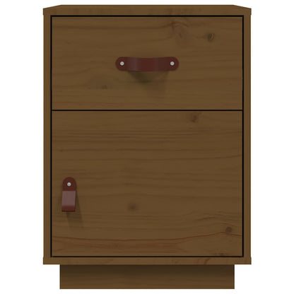 Bedside Cabinet 40x34x55 cm Solid Wood Pine Honey brown 1