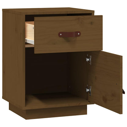 Bedside Cabinet 40x34x55 cm Solid Wood Pine Honey brown 1