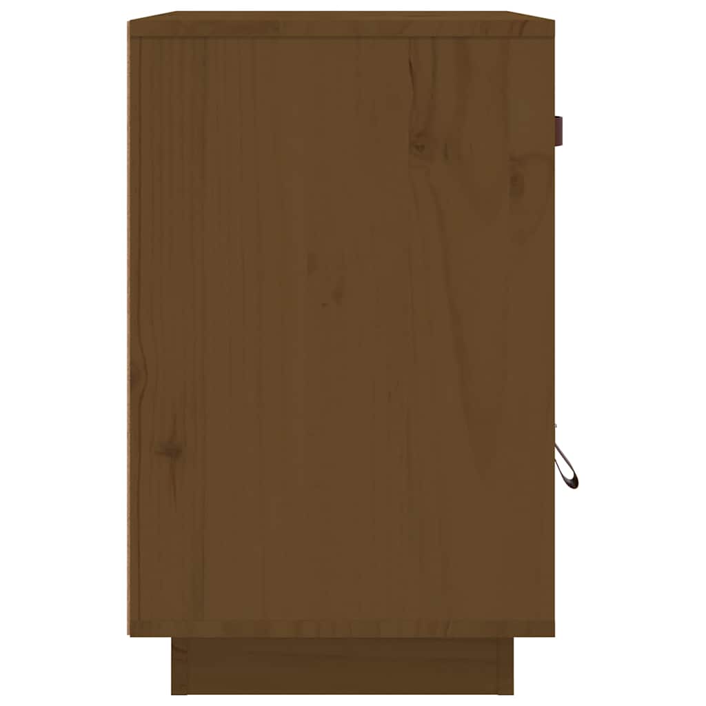 Bedside Cabinet 40x34x55 cm Solid Wood Pine Honey brown 1