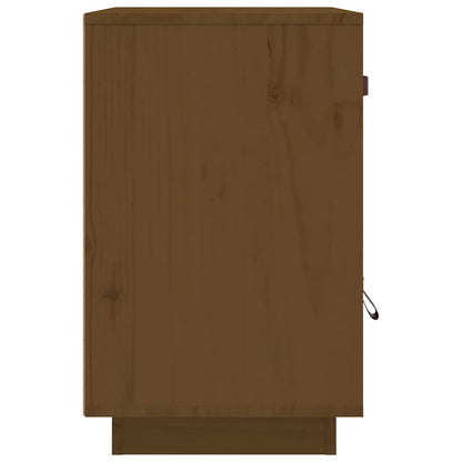 Bedside Cabinet 40x34x55 cm Solid Wood Pine Honey brown 1