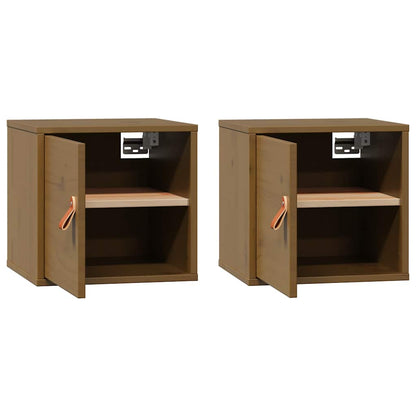 Wall Cabinet 31,5x30x30 cm Solid Wood Pine Honey brown