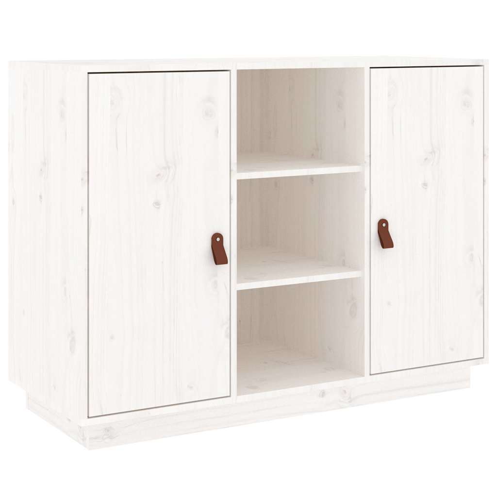 Sideboard 100x40x75 cm Solid Wood Pine White