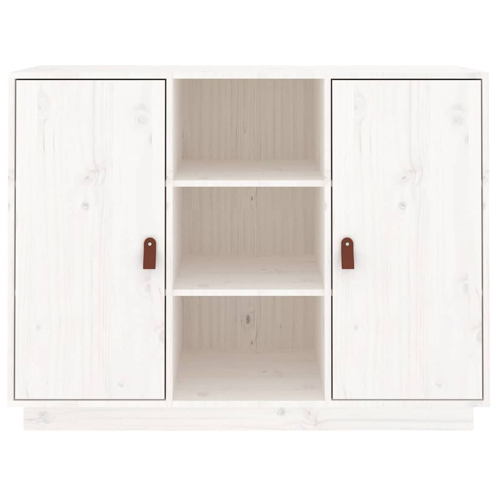 Sideboard 100x40x75 cm Solid Wood Pine White
