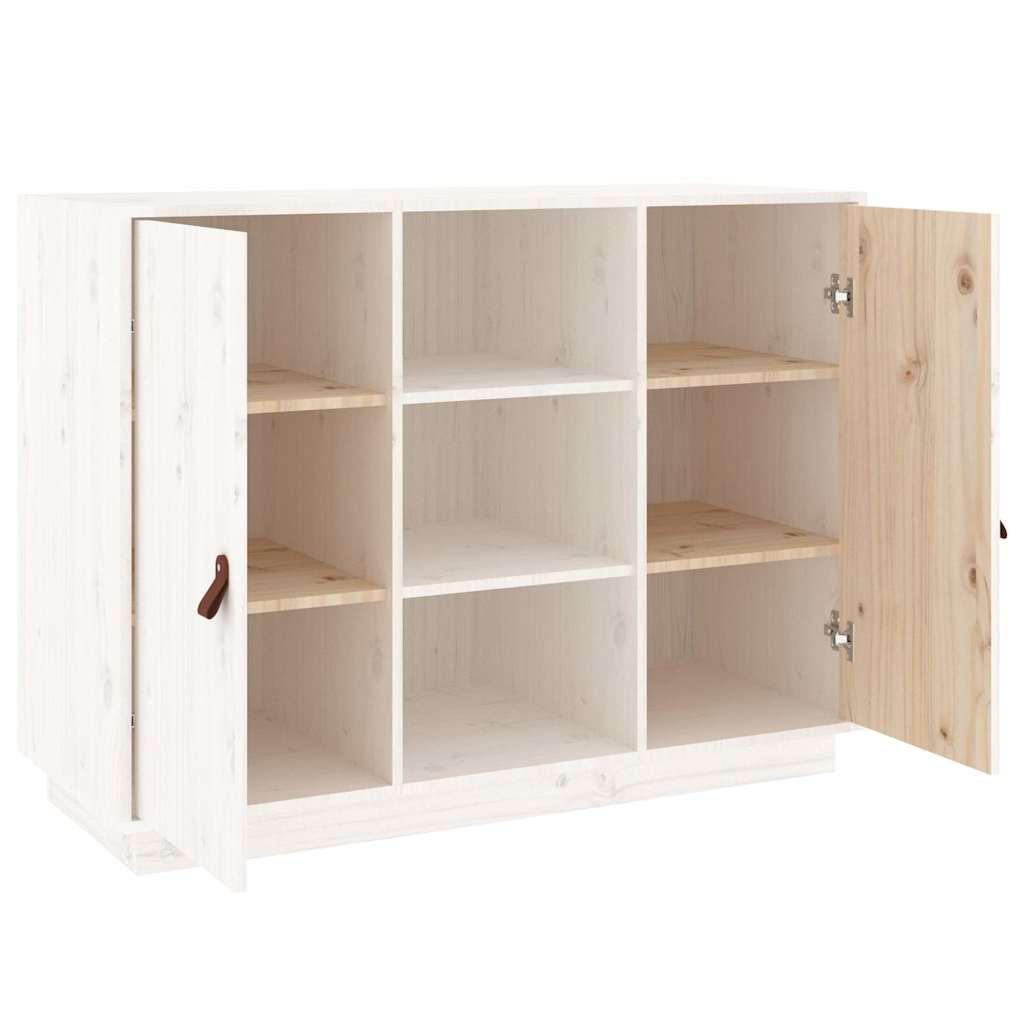 Sideboard 100x40x75 cm Solid Wood Pine White