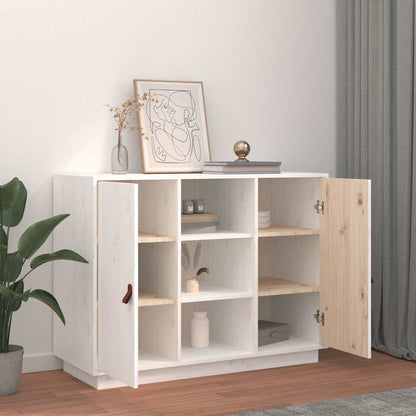 Sideboard 100x40x75 cm Solid Wood Pine White