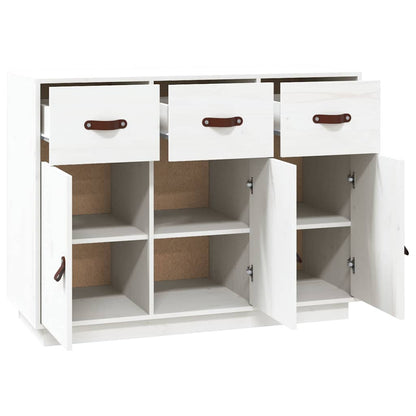 Sideboard 100x40x75 cm Solid Wood Pine White