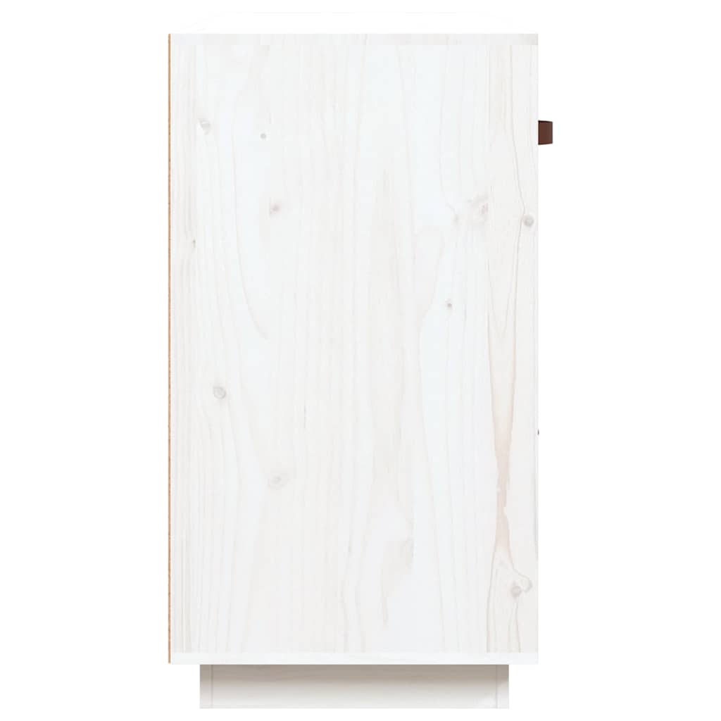 Sideboard 100x40x75 cm Solid Wood Pine White