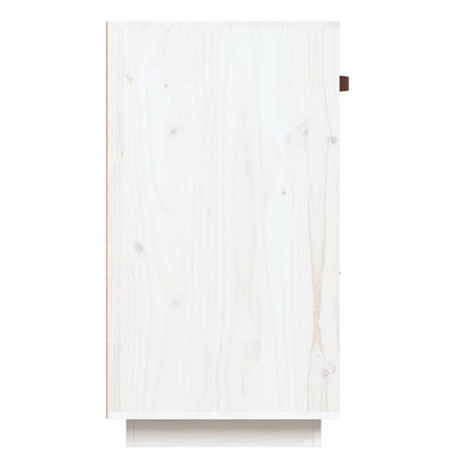 Sideboard 100x40x75 cm Solid Wood Pine White