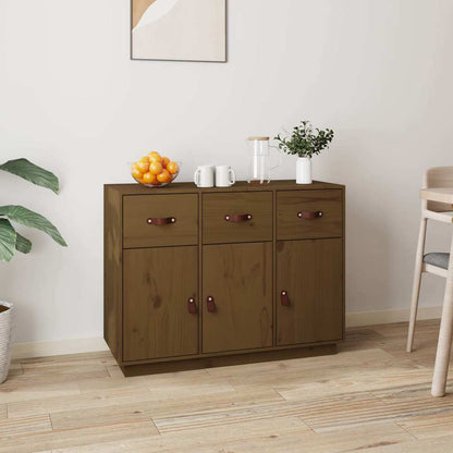 Sideboard 100x40x75 cm Solid Wood Pine Honey brown
