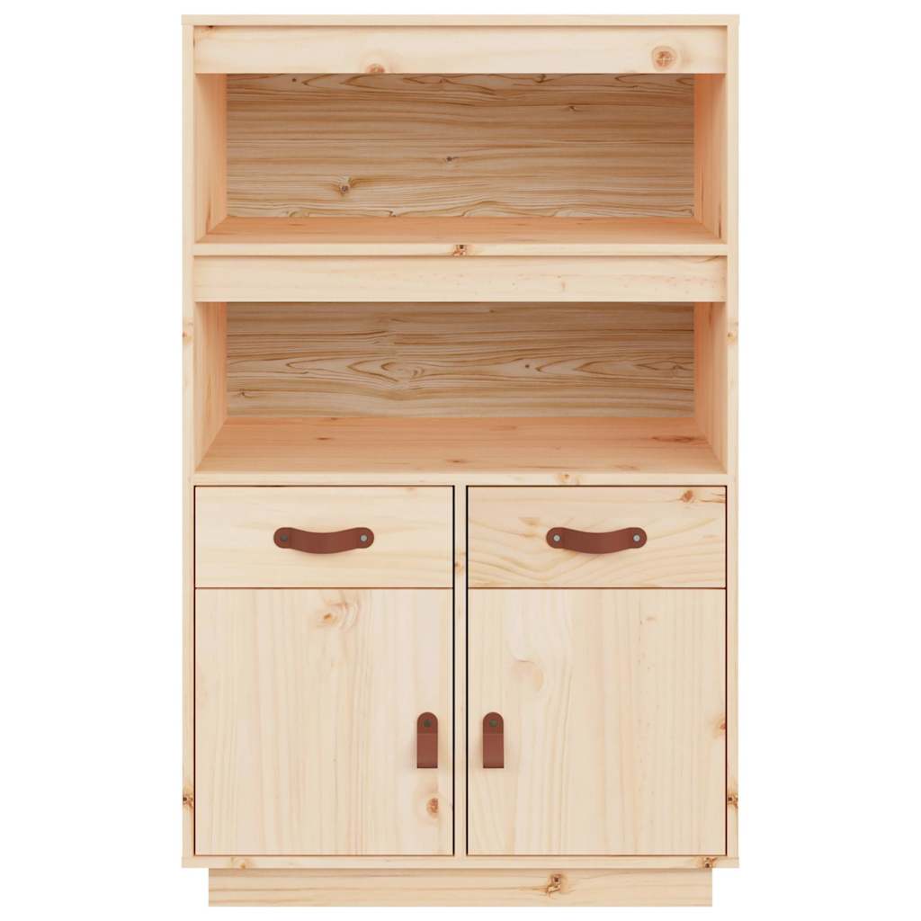 Highboard 67x40x108,5 cm Solid Wood Pine Natural