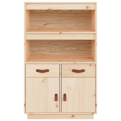 Highboard 67x40x108,5 cm Solid Wood Pine Natural