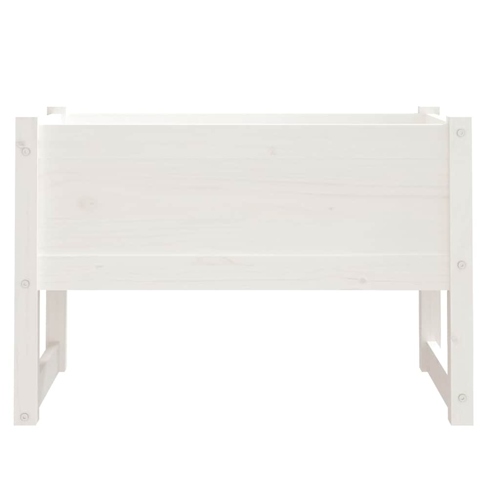 Planter Solid Wood Pine White