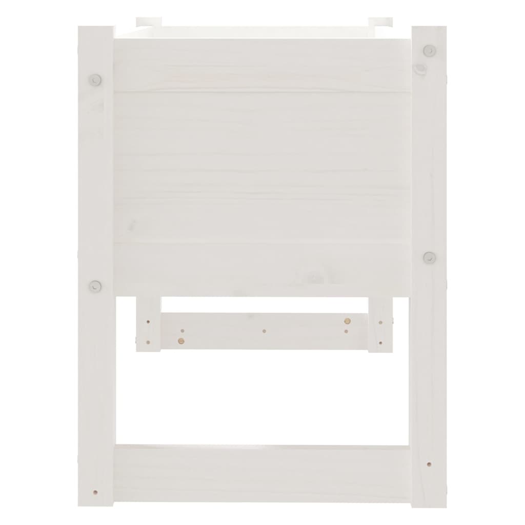 Planter Solid Wood Pine White