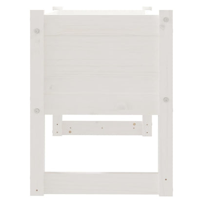 Planter Solid Wood Pine White