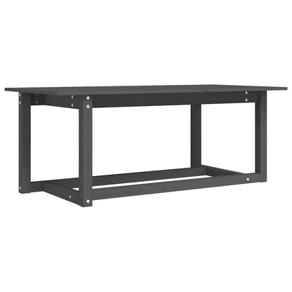 Coffee Table Solid Wood Pine Grey