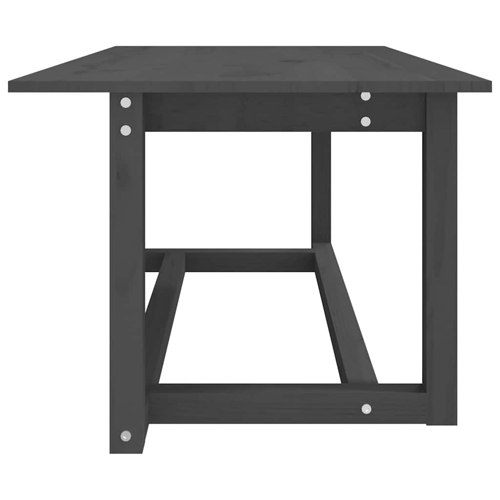 Coffee Table Solid Wood Pine Grey