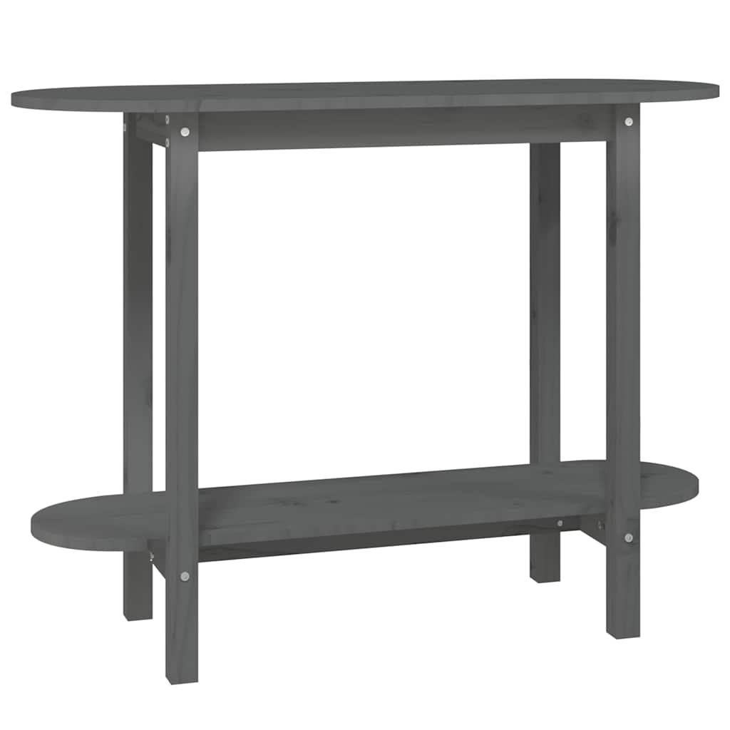Console Table 110x40x80 cm Solid Wood Pine Grey