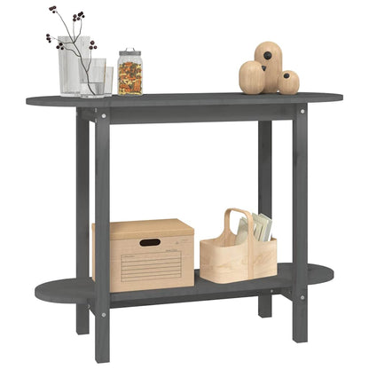 Console Table 110x40x80 cm Solid Wood Pine Grey