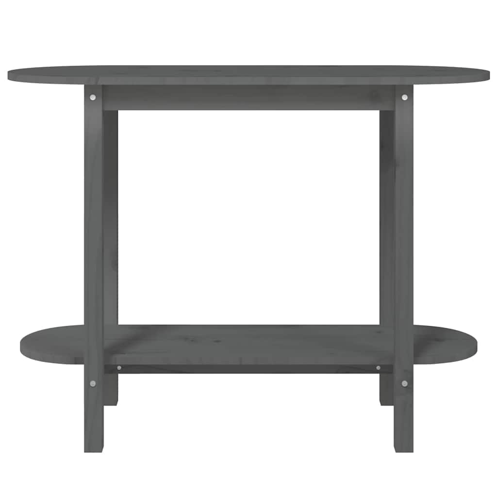 Console Table 110x40x80 cm Solid Wood Pine Grey