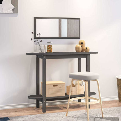 Console Table 110x40x80 cm Solid Wood Pine Grey