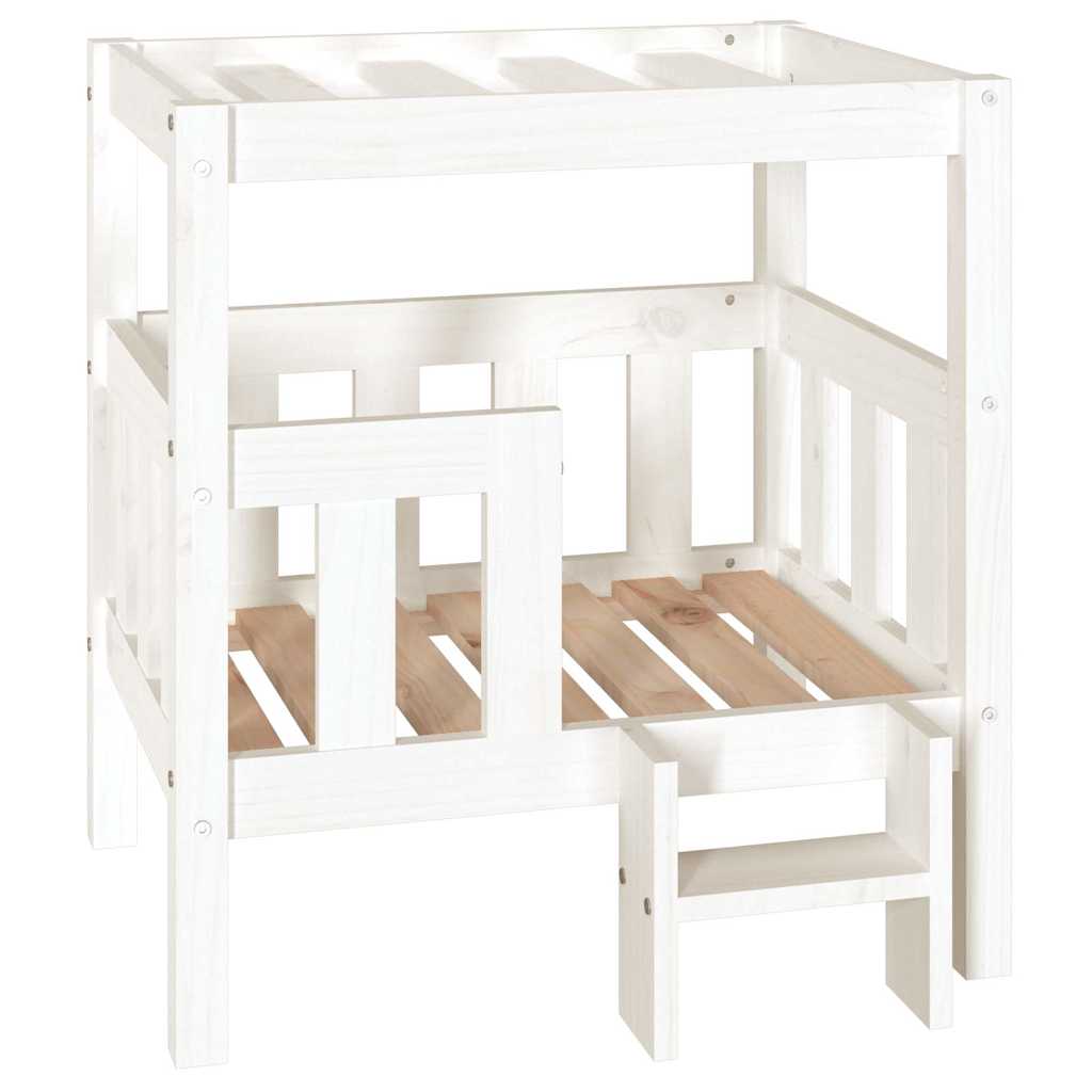 Dog Bed 65.5x50.5x70 cm Solid Wood Pine White