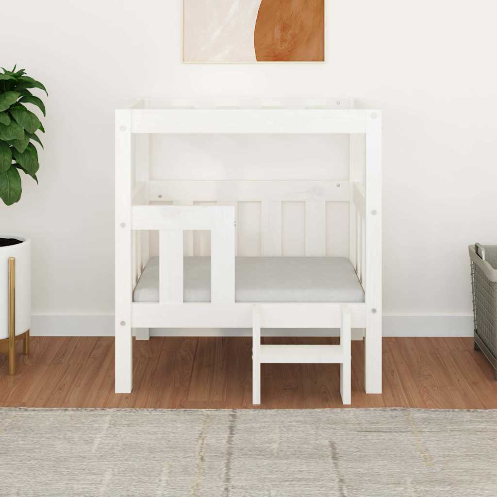Dog Bed 65.5x50.5x70 cm Solid Wood Pine White