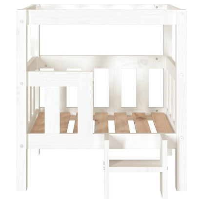 Dog Bed 65.5x50.5x70 cm Solid Wood Pine White