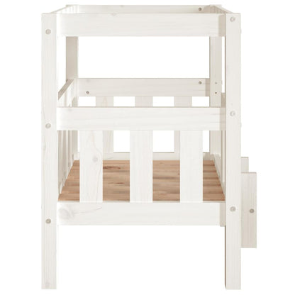 Dog Bed 65.5x50.5x70 cm Solid Wood Pine White