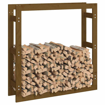 Firewood Rack Solid Wood Pine 100 x 25 x 100 cm