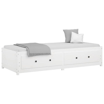 vidaXL Day Bed without Mattress White 90x200 cm Solid Wood Pine 3
