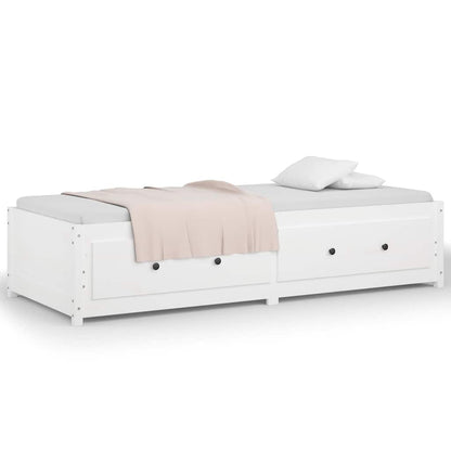vidaXL Day Bed without Mattress White 90x200 cm Solid Wood Pine 5