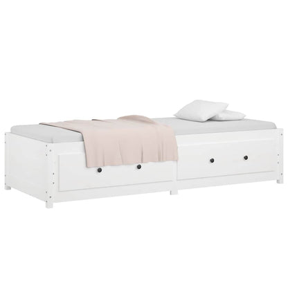 vidaXL Day Bed without Mattress White 90x200 cm Solid Wood Pine 6