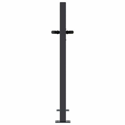vidaXL Garden Gate Anthracite 100x100 cm Steel Tree Design 5
