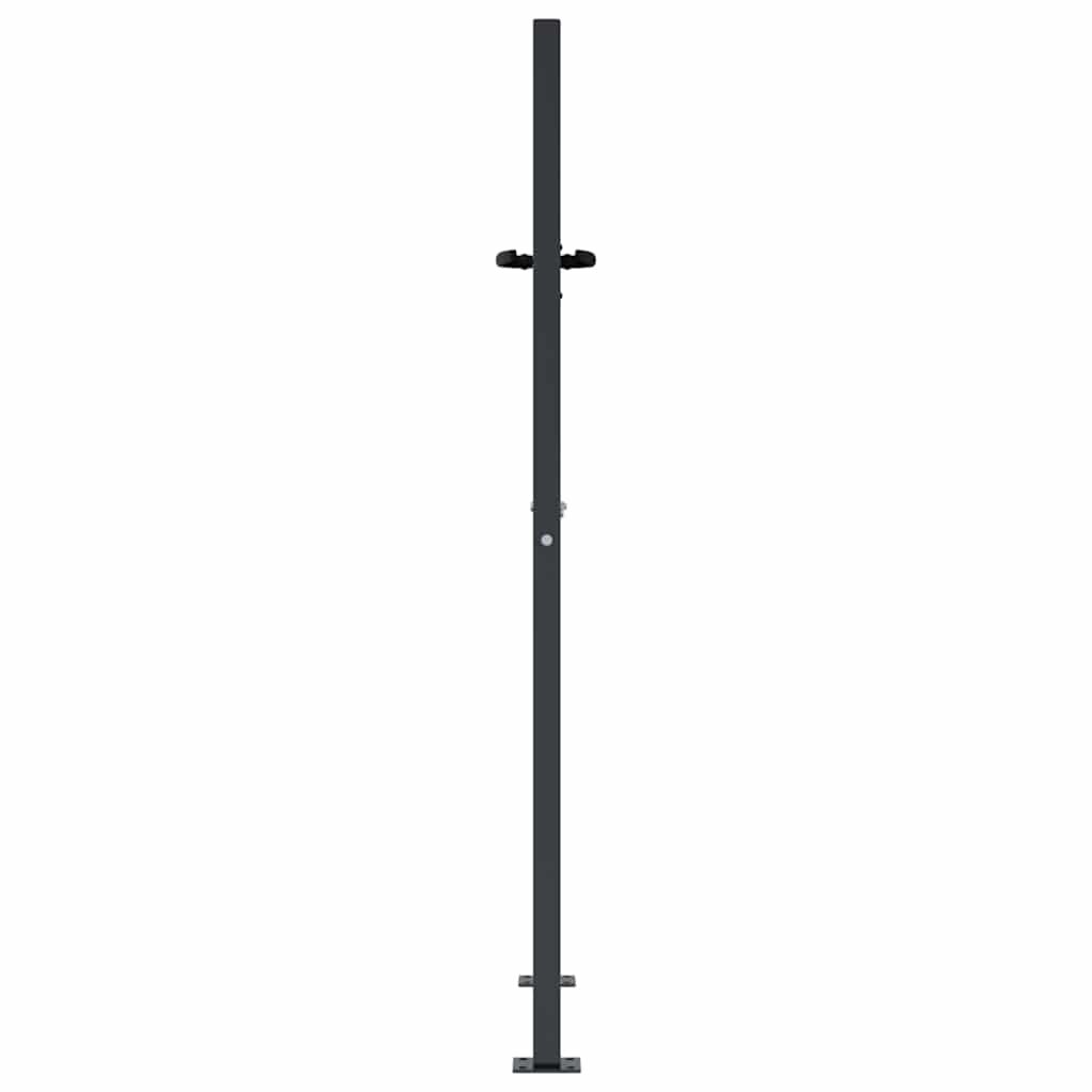 vidaXL Garden Gate Anthracite 100x150 cm Steel Tree Design 5
