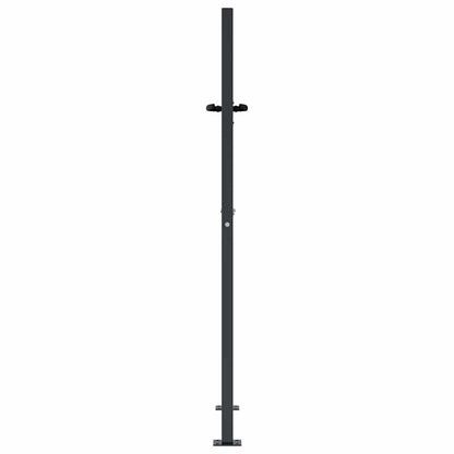 vidaXL Garden Gate Anthracite 100x150 cm Steel Tree Design 5
